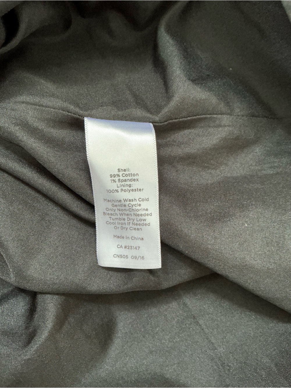 Talbots Black A-Line Skirt with White Floral Motif size 14 - Picture 8 of 9